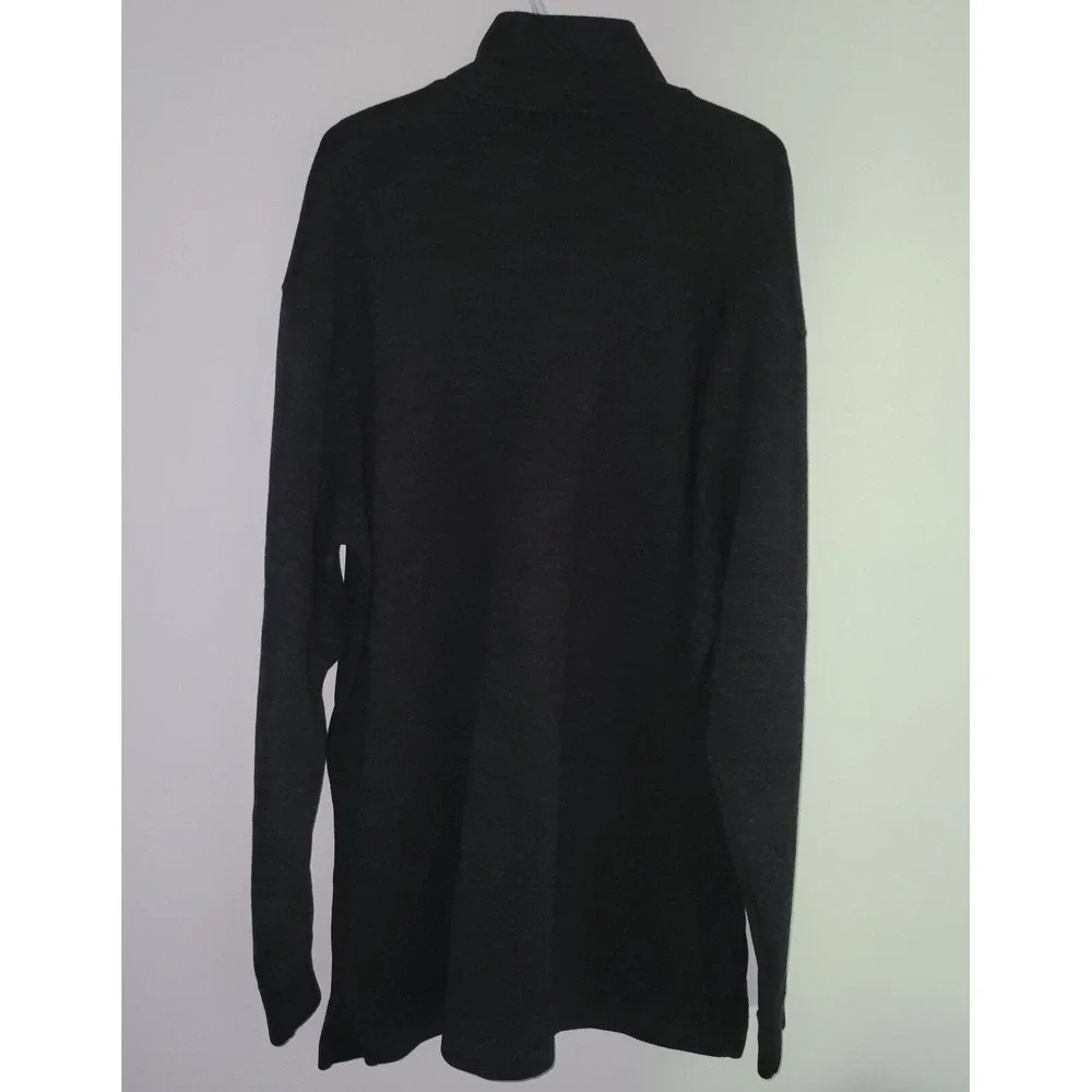 Polo‎ Ralph Lauren 1/4 Zip Pullover Men's Size XLT Tall Black Green Pony